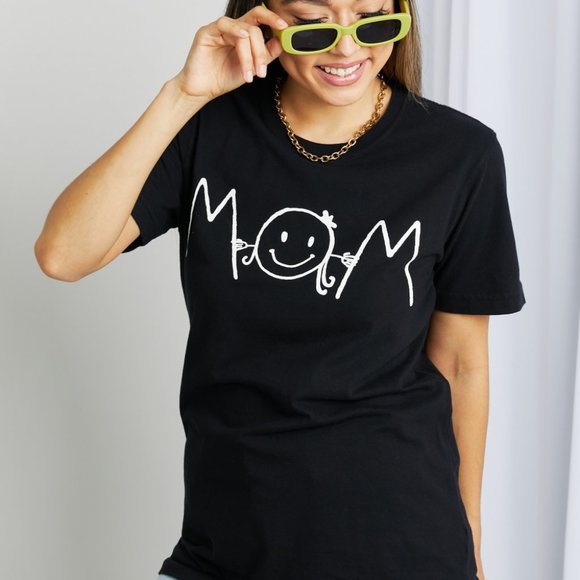mineB Full Size Rock & Roll Graphic Tee